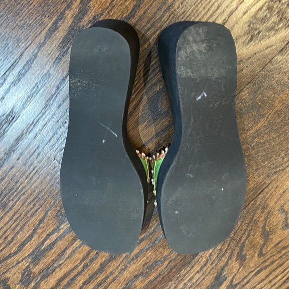 Beaded Wedge Sandals - Picture 5 of 5